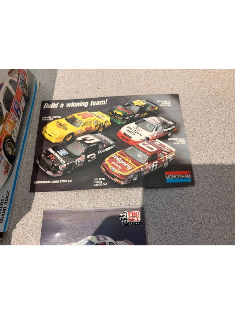 Vintage Monogram 2940 Snickers Buick Regal 1:24 NASCAR Stock Car Car Model Kit